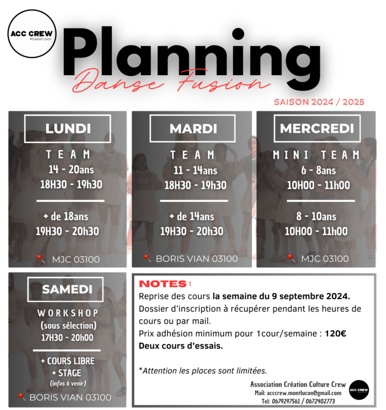 Planning Acccrew 2024/2025