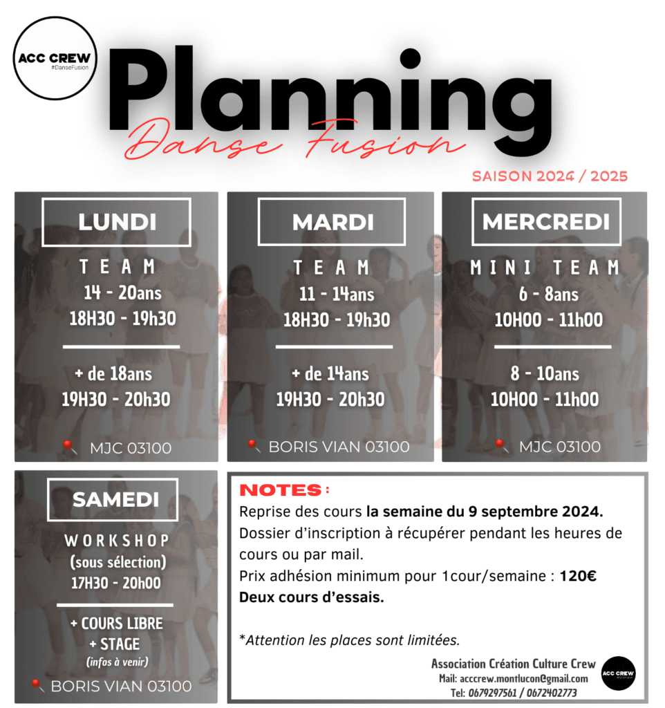 Planning Acccrew 2024/2025